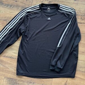 Adidas Men's Black Long Sleeve Shirt